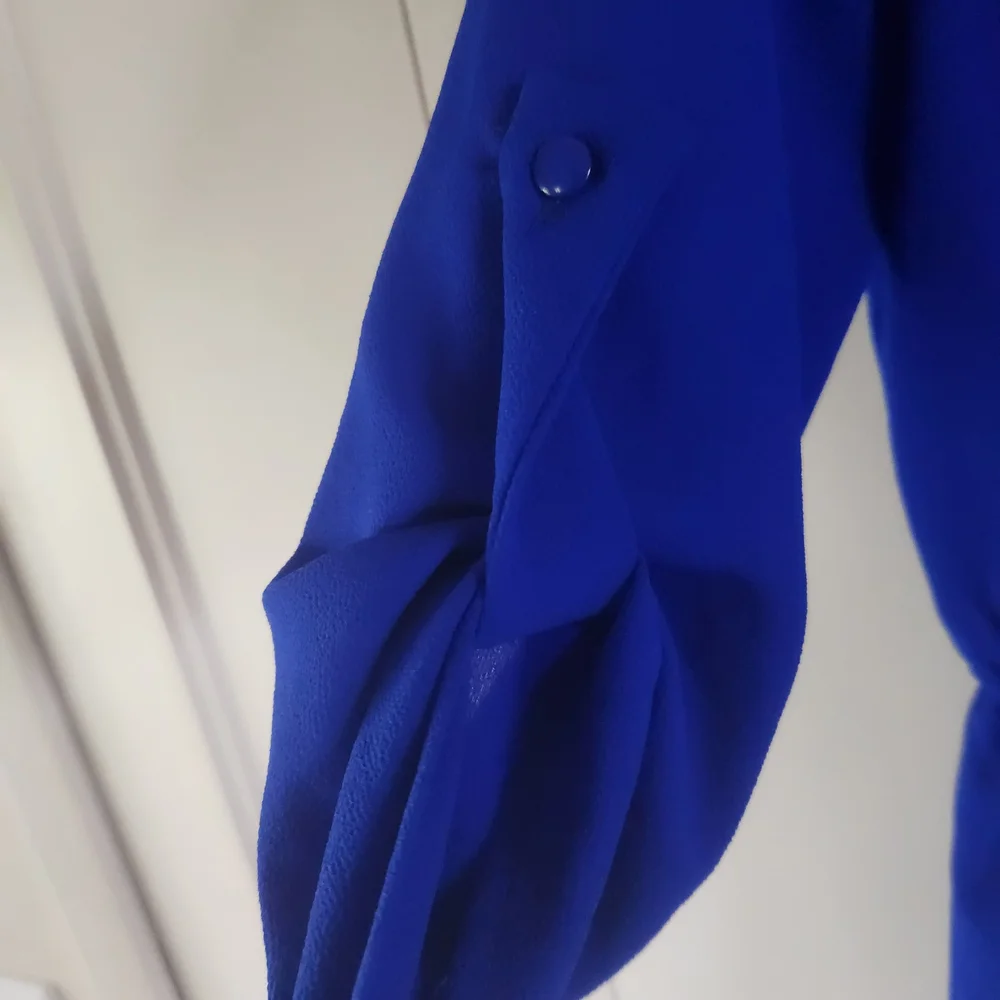 Monteaux Royal Blue Shirt Dress - Picture 3 of 7